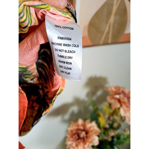 Cornerstone Bodega Men's Hawaiian Shirt Pink with Palm Trees XL - Picture 6 of 6